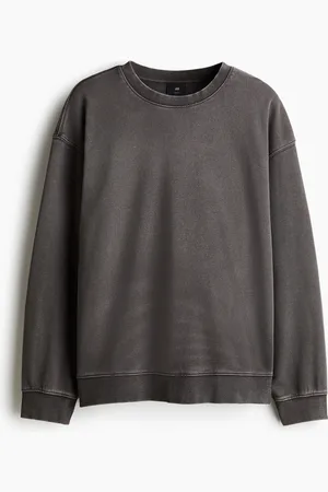 H&M Ausgewaschenes Sweatshirt in Loose Fit - Grau