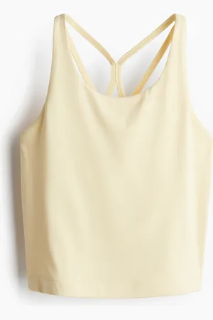 H&M Sport-Trägertop mit SoftMove™ - Gelb