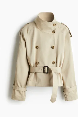 H&M Kurzer Trenchcoat aus Twill - Beige