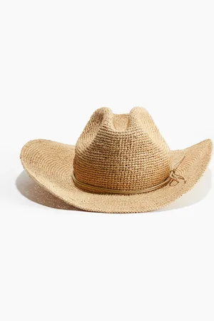 H&M Cowboyhut aus Stroh - Beige
