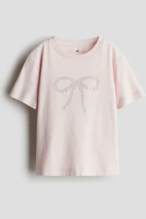 H&M T-Shirt mit Motiv - Pink