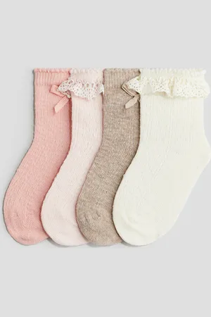 H&M 4er-Pack Socken - Pink