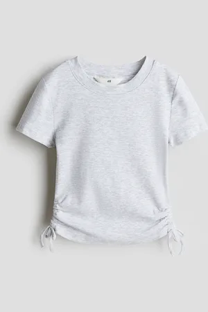 H&M Jerseyshirt mit Tunnelzug - Grau