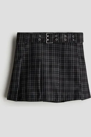 H&M Faltenrock - Schwarz