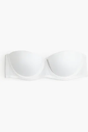 H&M Wattierter Balconette-BH aus Mikrofaser - Weiß