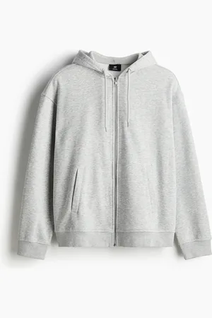 H&M Hoodiejacke in Loose Fit - Grau