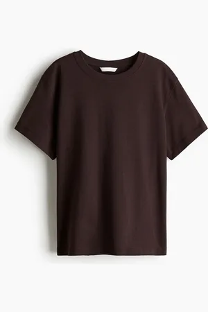 H&M Oversized Baumwoll-T-Shirt - Braun
