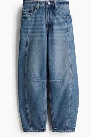 H&M Super Barrel Regular Jeans - Blau