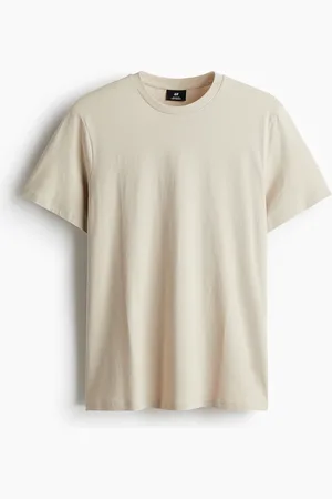 H&M T-Shirt in Regular Fit - Beige