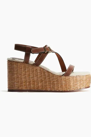 H&M Espadrilles mit Keilabsatz - Beige