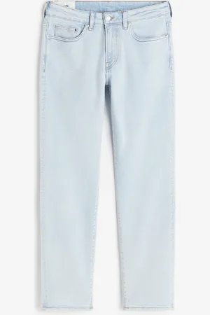 H&M Straight Regular Jeans - Blau
