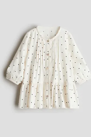H&M Gemustertes Kleid - Weiß