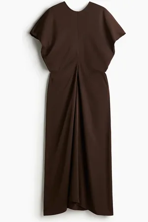 H&M Tailliertes Kleid - Braun