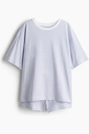 H&M Bedruckter Pyjama - Weiß