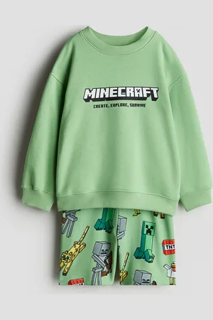 H&M 2-teiliges Sweatshirt-Set mit Print - Grün