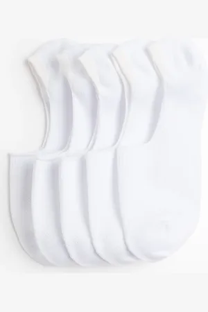 H&M 5er-Pack Unsichtbare Sportsocken mit DryMove™ - Weiß