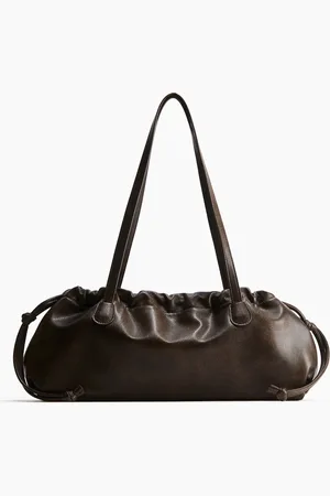 H&M Umhängetasche mit Kordelzug - Braun