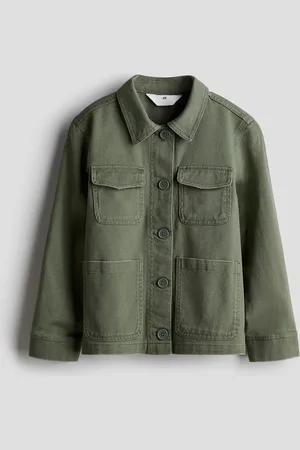 H&M Shacket aus Twill - Grün