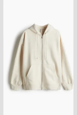 H&M Oversized Hoodiejacke - Beige