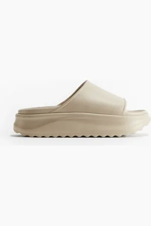 H&M Badesandalen mit Plateau - Beige