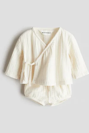 H&M Zweiteiler aus Baumwollmusselin - Beige