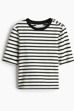 H&M Figurbetontes T-Shirt - Weiß