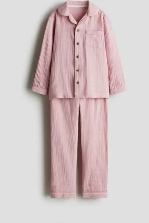 H&M Pyjama aus Baumwollmusselin - Pink