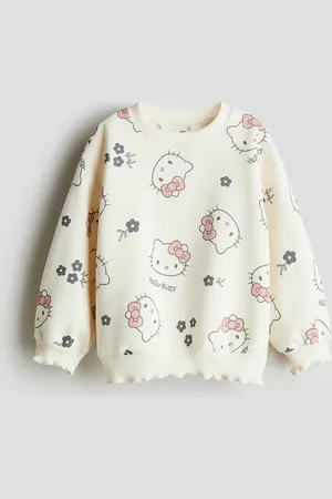 H&M Sweatshirt mit Print - Orange