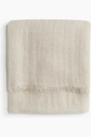 H&M Leinenschal - Braun