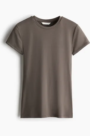 H&M Figurbetontes T-Shirt - Beige