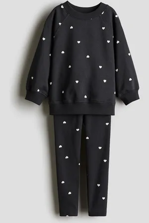 H&M Zweiteiler mit Sweatshirt und Leggings - Grau