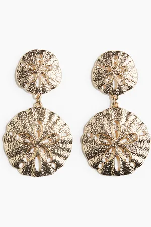 H&M Sanddollar-Ohrringe - Gelb