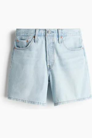 H&M 505 Mid Thigh Short Lw - Blau