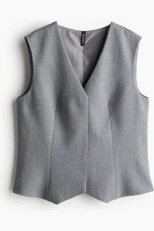 H&M Anzuggilet aus Twill - Grau