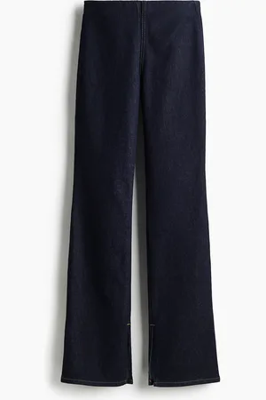 H&M Raw Denim Pull-on Pants - Blau