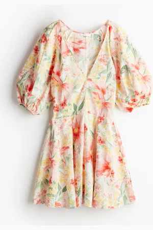 H&M Kleid mit ausgestelltem Rock - Pink