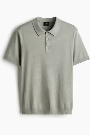 H&M Poloshirt in Slim Fit - Grün