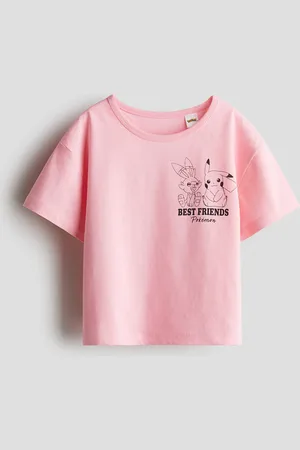 H&M Bedrucktes Baumwoll-T-Shirt - Pink