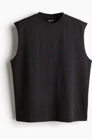 H&M Sport-Tanktop in Loose Fit - Schwarz