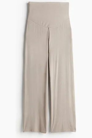 H&M MAMA Before & After Gerippte Jerseyhose - Braun