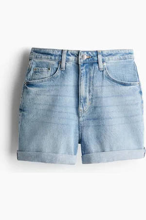 H&M Mom Ultra High Jeansshorts - Blau