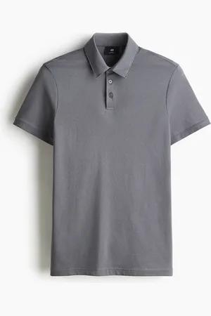 H&M COOLMAX® Poloshirt Slim Fit - Grau