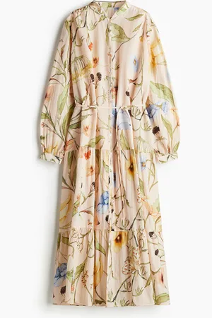 H&M Oversized Kleid aus Crinklestoff - Orange