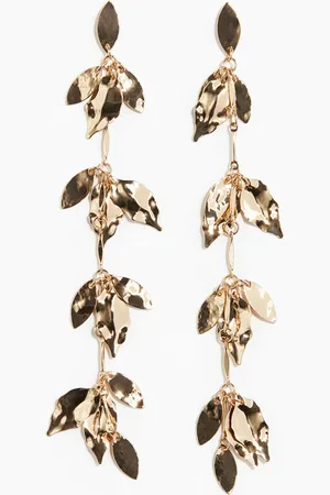 H&M Ohrringe mit Blätteranhängern - Gold