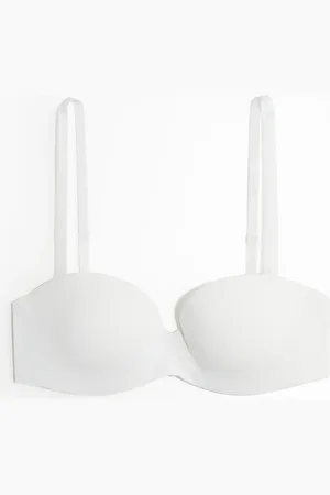 H&M Wattierter Balconette-BH aus Mikrofaser - Weiß