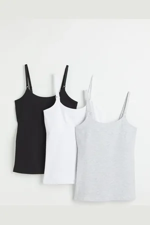 H&M MAMA 3er-Pack Stilltops - Grau