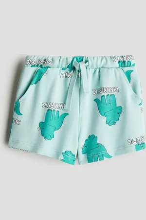 H&M Sweatshorts mit Print - Türkis