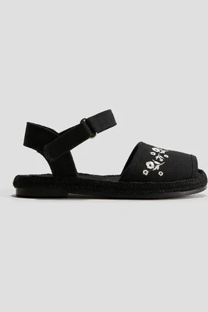 H&M Sandalen mit Knöchelriemen - Schwarz
