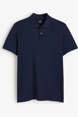 H&M Pikeeshirt in Regular Fit - Blau