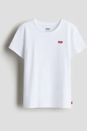 H&M Batwing T-shirt Mit Brustprint - Weiß